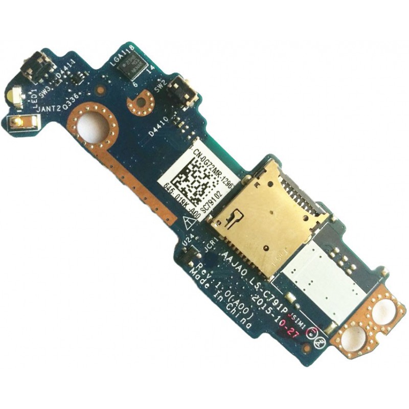 G72MR AAJA0 LS C791P Dell Latitude 5175 Power Button Board