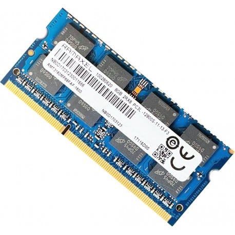 RAMAXEL 8GB 2RX8 PC3L-12800S-11-11-F3 HF RMT3160EB68FAW-1600