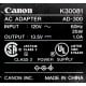 Canon K30081 aD-300 230v 50hz 0.12a 13.5v 1.0a