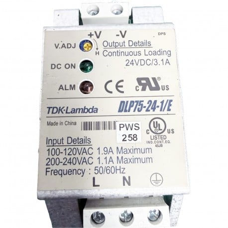TDK-Lambda DLP75-24-1/E EHFP PWS 258 75w