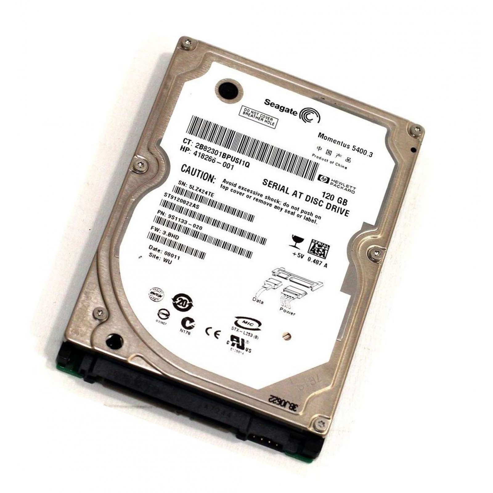 Seagate Momentus 5400.3 160GB SATA/150 5400RPM 8MB 2.5 Hard Drive Seagate Momentus 5400.3 160GB SATA/150 5400RPM 8MB 2.5 Hard Drive