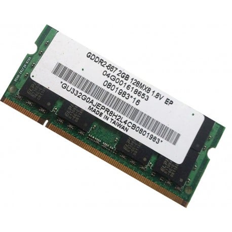 GDDR2-667 2GB 128MX8 1.8V 04G001618653 AS TS256MSQ64V6UI - Memory / ram