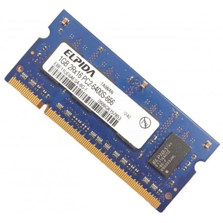 EBE11UE6AESA-8G-F elpida 1GB PC2-6400 DDR2-800MHZ