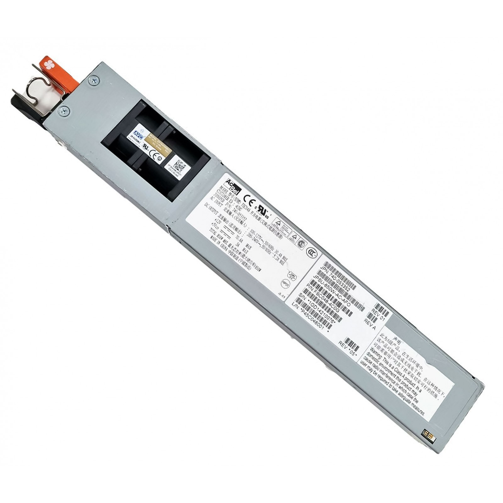 thumbnail image 2 of Juniper JPSU-650W-AC-AFI Power Supply – Used, Tested, 650W – EX4550 QFX3500 QFX5100 2 of 5
