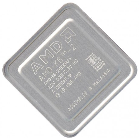 AMD-K6-2 500AFX 2.2V Core/3.3V I/O A 0010APJW 1998 AMD