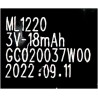 Ml1220 3v-18mah GC020037W00 Dell Latitude 7430 7640