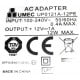 Umec UP0121a-12PE 100-240v 50-60hz 0.4a 12v 1a