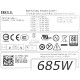 F685EF-00 Dell Precision T3600 T5600 0WPVG2 WPVG2 685W