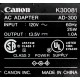 Canon K30081 aD-300 230v 50hz 0.12a 13.5v 1.0a