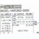 HiTRON Electronics Corporation HARC60D-D050I WK 1642 60w