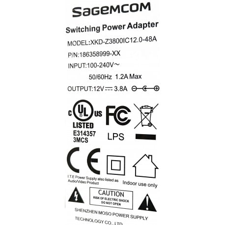 XKD-Z3800IC12.0-48A sagemcom 186358999-XX 11072C9