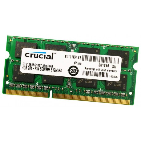 Crucial DDR3 4 go 1066 mhz PC3-8500 CL7 1.5 v CT51264BC1067