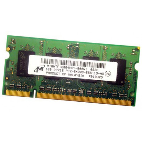 MT8HTF12864HDY-800G1 1GB 2RX16 PC2-6400S-666-13-A0