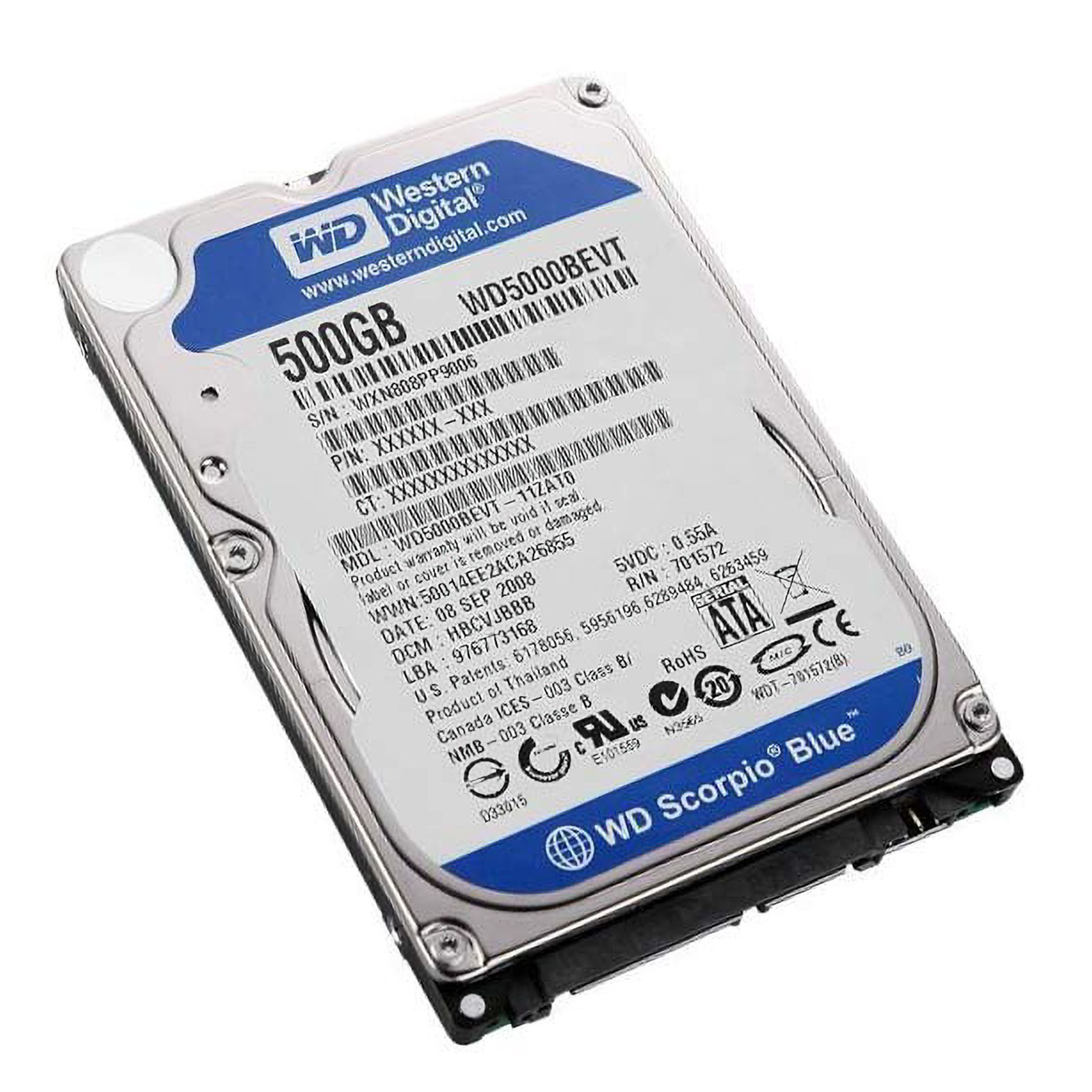 WD5000BEVT DCM HHCVJHBB - Disque dur