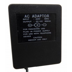 Ac adaptor 220v 50hz dc 12v 600MA