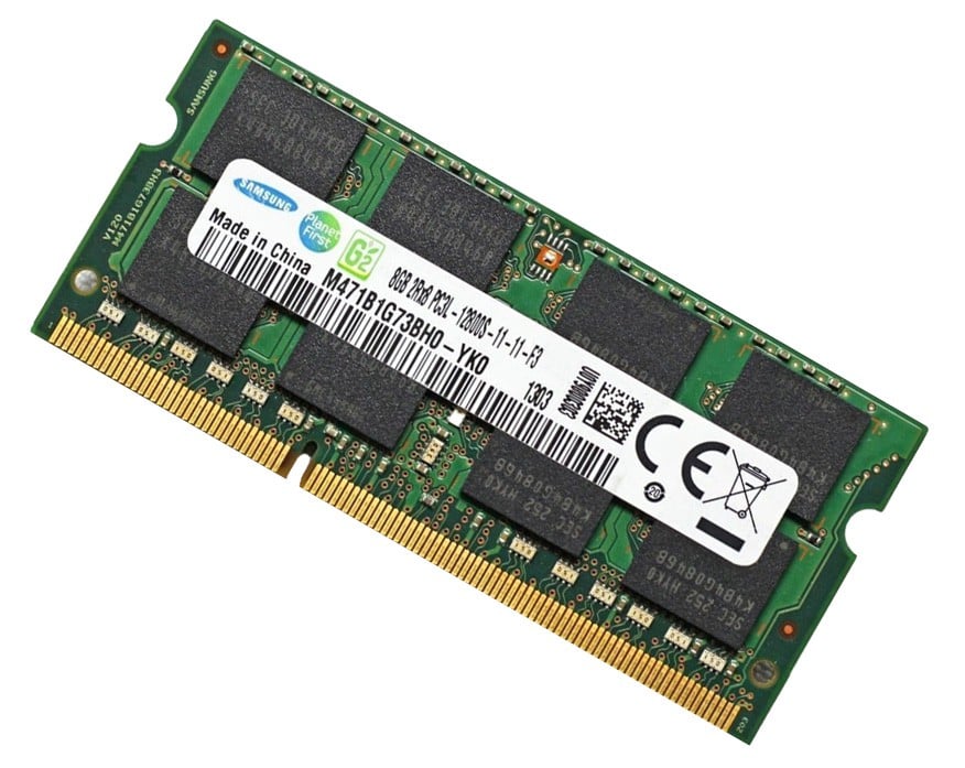 samsung 8gb ddr3 pc3l 12800s laptop ram