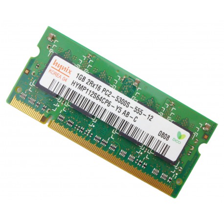 1GB 2RX16 PC2-5300S-555-12 HYMP112S64CP6-Y5 AB-C